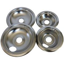 WB31T10010, WB31T10011 Replacement Chrome Drip Pans for GE Hotpoint Electric picture