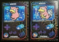 SLOWPOKE X SLOWBRO LOT - POKEMON CHIBI EVOLUTIONS 2026 RETRO FIREWORK HOLO picture