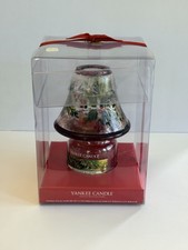 Vintage 2009 Yankee Candle Red Berry Cedar Jar Gift Set Shade picture