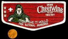 BSA OA ITIBAPISHE ITI HOLLO 188 CENTRAL NC 2026 JAMBOREE DR DOOM CHEERWINE FLAP picture
