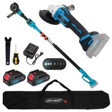 JOVANT Cordless Telescoping Pole Angle Grinder 20V Max 2 * 4Ah Black, Gray picture