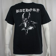 BATHORY - Classic Goat Pentagram Shirt - Size Large L - Black Metal NEW OFFICIAL picture