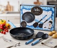 Ado Doki Doki Kitchen Set Frying Pan Turner Ladle 3 Piece Set picture