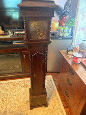 Antique Granddaughter Clock, 1800’s, works Grandfather Grandmother vintage wood  picture