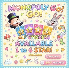 🔥🔥🔥MOGO Stickers Go ( ALL Sticker & Golden Available) For Monopoly Go🔥🔥🔥 picture
