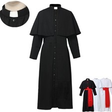 Roman Clergy Cassock Bishop Cassock with Belt Soutane Priest Cassocks Garment picture