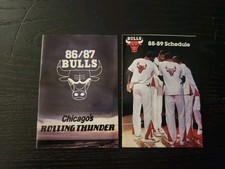  Chicago Bulls 1986/87  - 1988-89 NBA Basketball Pocket Schedule - Budweiser picture