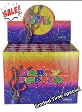Confetti Poppers Party Accessory 8 Inch (24 Pack) picture