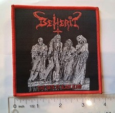 beherit the oath of black blood Red Border Woven Patch picture