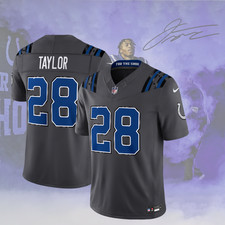 NEW #28 Taylor Indianapolis Colts Football Stitched Jersey picture