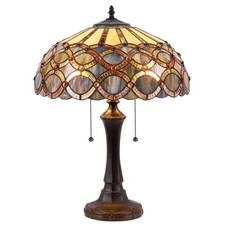 Chloe Lighting Prisma Tiffany-style 2 Light Table Lamp 16