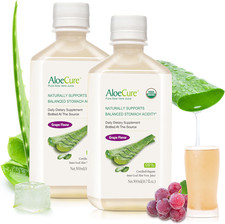 USDA Organic Aloe Vera Juice Grape Flavor, Made Within 12 Hours of Harvest - Pur picture