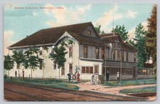 Barnard Sanitarium Martinsville Indiana Divided Back Postcard c1909 picture
