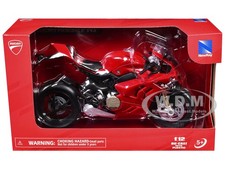 DUCATI PANIGALE V4S RED 1/12 DIECAST MOTORCYCLE MODEL BY NEW RAY 58253 picture