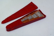 Antique 4pc Simons Bros Sterling Silver Bodkin Ribbon Threader Set in Case picture