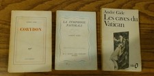 Andre Gide 3 Book Lot French Corydon La Symphonie Pastorale Caves du Vatican picture