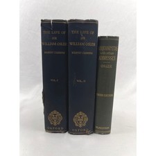 Oxford Life of Sir William Osler Harvey Cushing Aequanimitas 3 Book Set 1932 picture