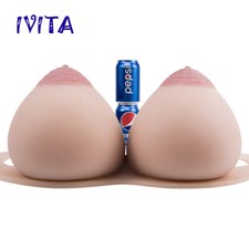 IVITA 11XL Big Areola Vest Silicone Breast Forms Transgender I Cup Boobs picture