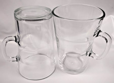 Pair of Nespresso Vertuo Glass Black Coffee Over Ice 11oz Mugs France picture