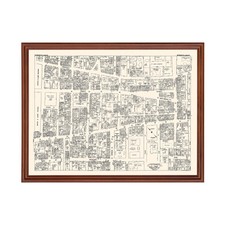 Old Map of Springfield, MA 1946 - Vintage Springfield Massac picture
