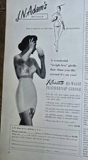 1954 Women's Hi-Waist Feathernap Girdle Bra Vintage Buffalo NY Fashion Ad  picture