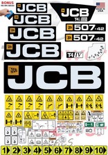 Fits JCB 507-42 (T4i IIIB) Decal Kit-Telescopic forklift 3M VINYL/FREE SHIPPING picture