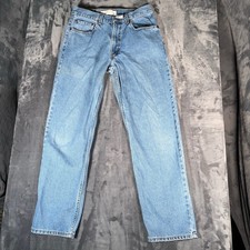 Vintage Levi's 550 Jeans Mens Fits 32x32 Blue Relaxed Tapered Light Wash USA Y2K picture