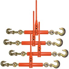 VULCAN Load Binder, Grab and Slip Hooks, 4 Pack,Ratchet Style, 6600 lbs SWL picture