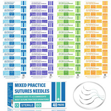 Suture Practice Thread and Needles for Medical Students Training Only (40 Mixed) picture