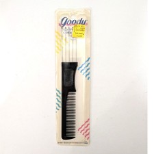 Vtg Goody 1989 Comfort Tip Comb & Lift 7204 BLACK NOS Sealed picture