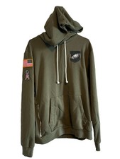 Philadelphia Eagles Salute to Service Sideline Hoodie Nike Dri Fit Large Green picture