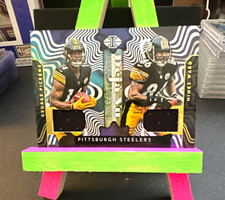 Panini 2022 Illusions Déjà Vu DV-PI Pickens/Hines Ward Steelers RC MEM picture