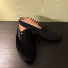 Vionic Women’s Size 8.5 Carnegie Black Velvet Mules picture