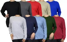 Women's Crew Neck Waffle-Knit Long Sleeve Thermal Shirt ( Size S-2XL ) BRAND NEW picture