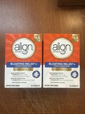 LOT OF 2 Align Probiotic Bloating and Food Digestion 28 Capsules 6/27 Exp picture