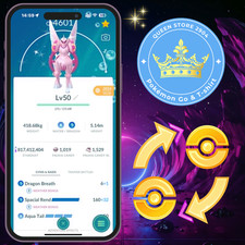 PTCentraI—TRADE GO— Shiny Palkia Origin Level 50—3 Movesets Spacial Rend—Digital picture