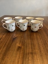 Villeroy & Boch Petite Fleur Luxembourg Mugs Cups Set of 7 Floral picture