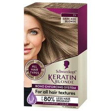Schwarzkopf Keratin Color 7.1 Dark Ash Blonde Permanent Hair Dye Hair Color Kit picture