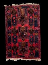 Vintage Afghan Baluchi Rug 47