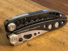 RARE Leatherman Freestyle CX Multi-Tool 154CM DLC Carbon Fiber OUTSTANDING picture