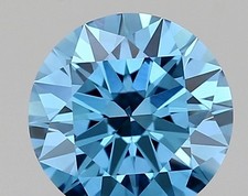 Round 1.52 Cts Fancy Vivid Blue VS2 IGI Certified Lab Grown CVD Diamond picture