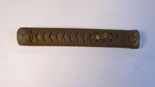 Japanese Katana Tsuka Sword Handle Dragon Chrysanthemum 23cm 123g picture