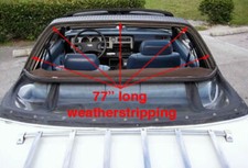 1978-1981 Celica Sunchaser Rear Convertible top weatherstripping B pillar seals picture