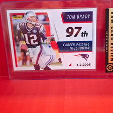Tom Brady 2005 Panini NFL Golden Grading 97th TD Insert Football Patriots picture