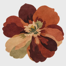 Rug Wool Area Tufted Hand Floral Modern Carpet Artistic Hand-Tufted Room Living picture