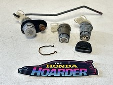 1988-1991 Honda Civic CRX LEFT RIGHT DOOR & TRUNK Lock Cylinders w/ Key OEM picture