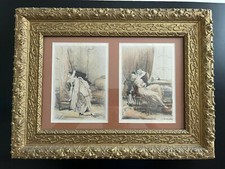 Paul Emile Bécat curiosa The rare kiss strong water signed superb frame picture