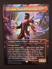 Iron Man, Titan of Innovation (Rainbow Foil) Secret Lair Drop Rare 1731 MTG NM picture
