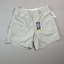 AFTCO Original Fishing Shorts Men's 36 Light Gray 8” Inseam UPF 50 Nylon NWT picture