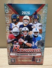 2026 Bowman Football Hobby Box 2 Autos Per Box Factory Sealed In Hand picture